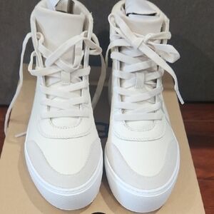 NWOT UGG Women's Cream High-Top Sneakers
